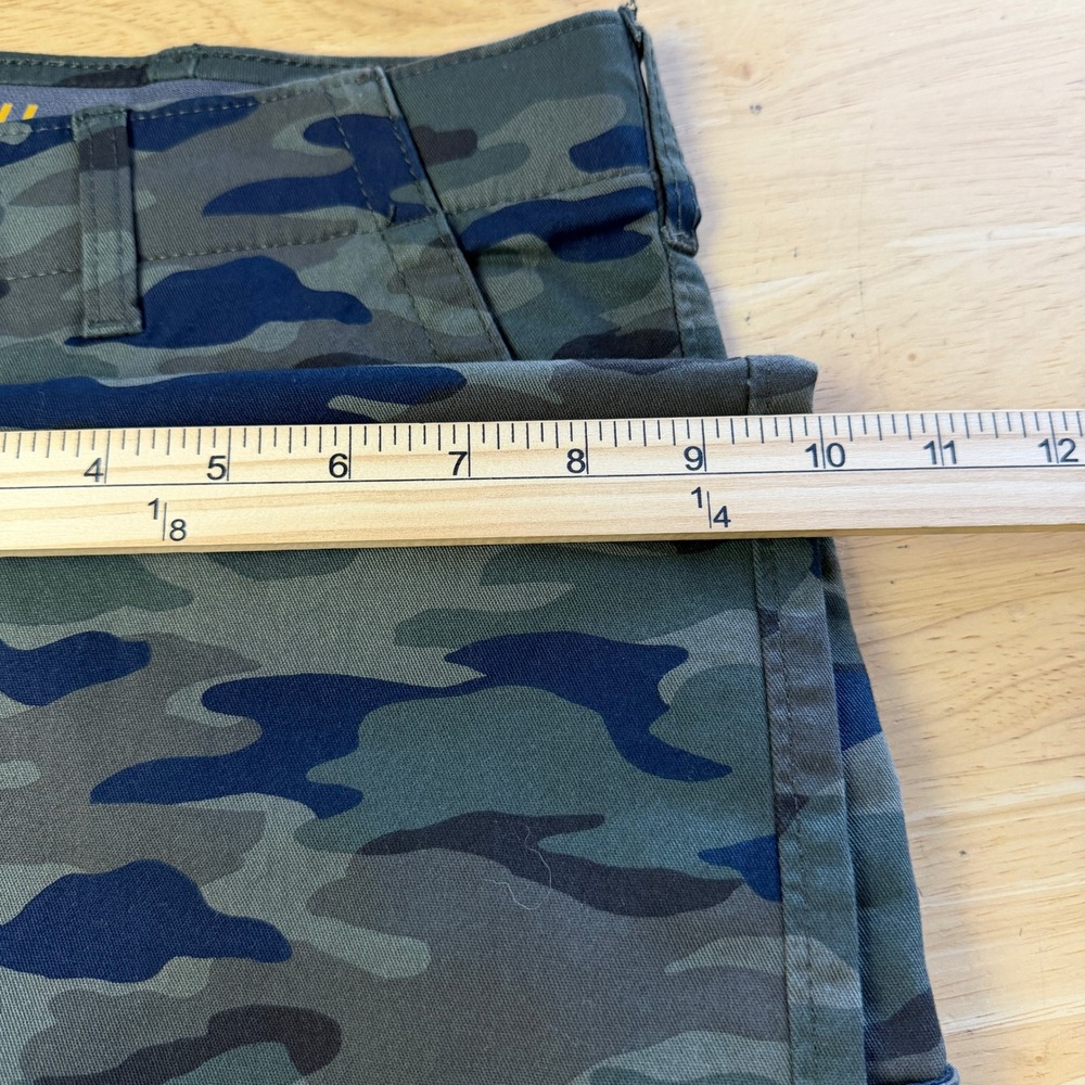Lee Premium Select CARGO Pants Mens 40x30 Green CAMO Motion Stretch Straight - Picture 10 of 12